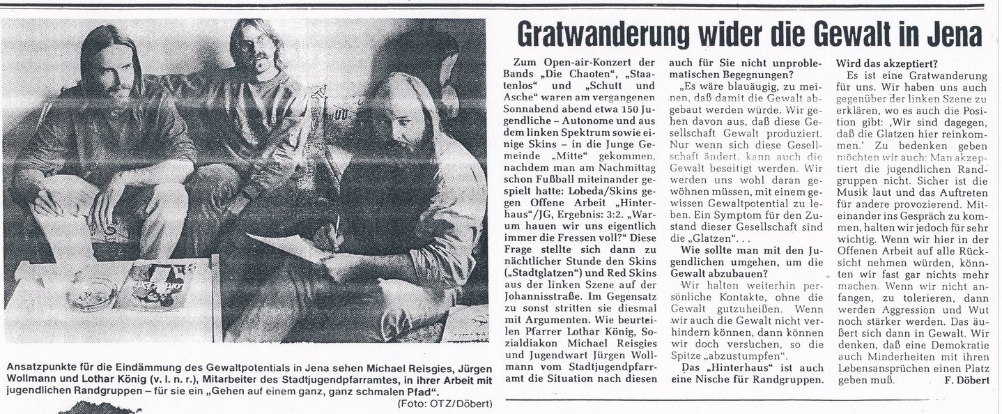 Ostthüringer Zeitung (OTZ), 2. Oktober 1991