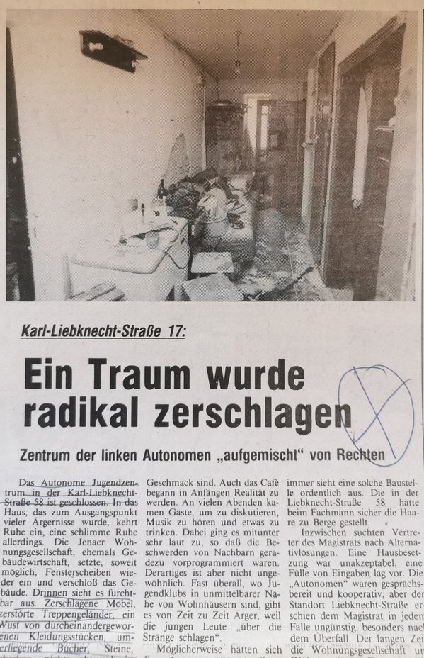 Thüringische Landeszeitung (TLZ), 23. Oktober 1990