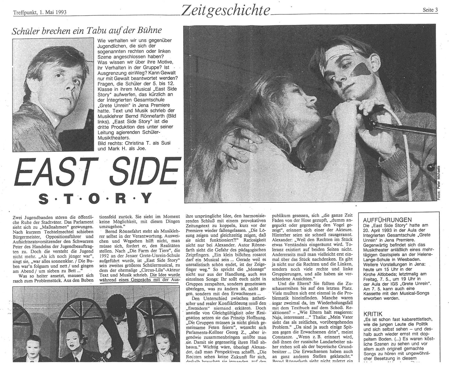 „East Side Story“, Treffpunkt, 1. Mai 1993